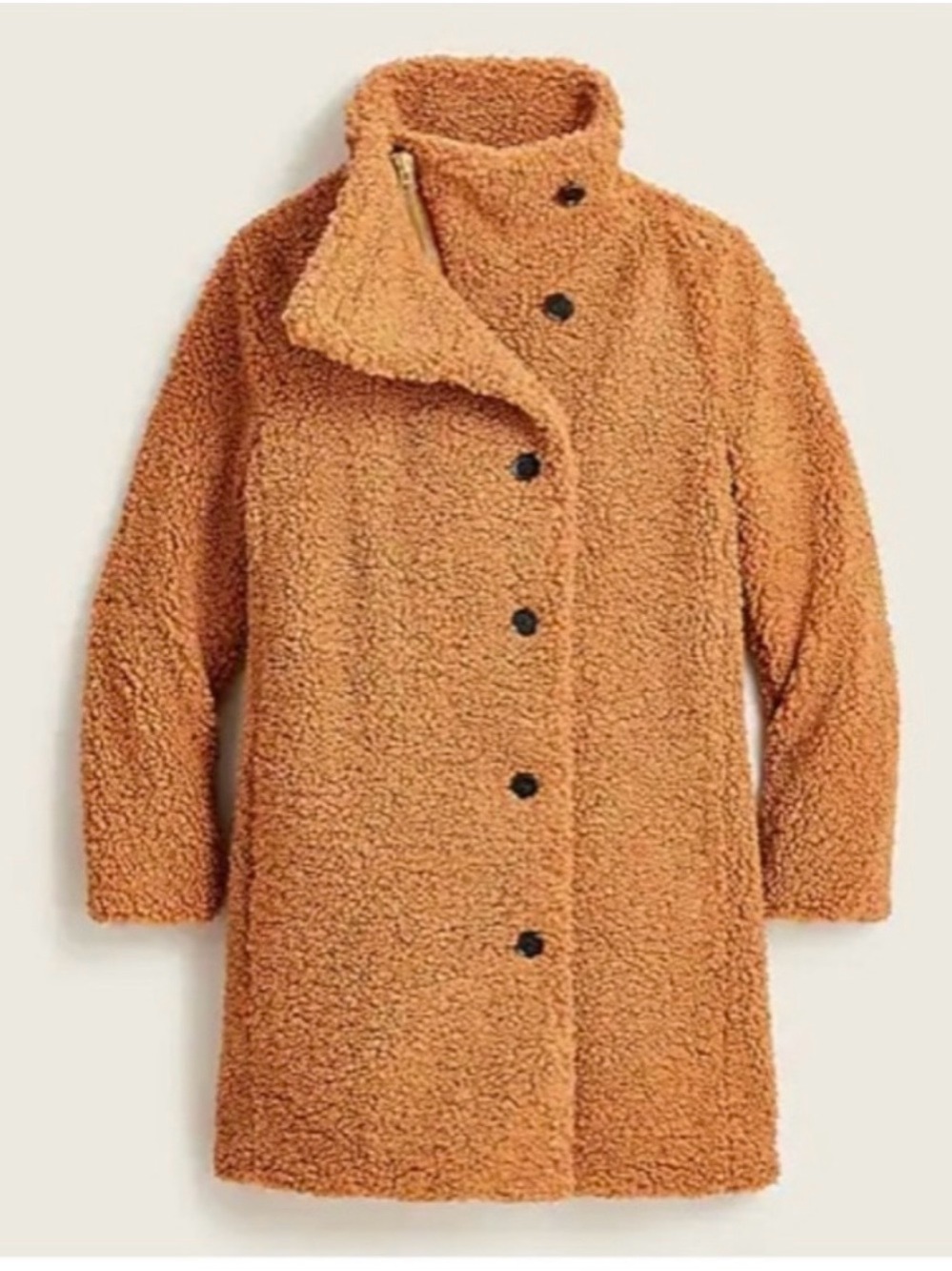 J.Crew Villa Coat Teddy Sherpa Adobe Clay women coat MSRP $248 NWT| SZ: 2